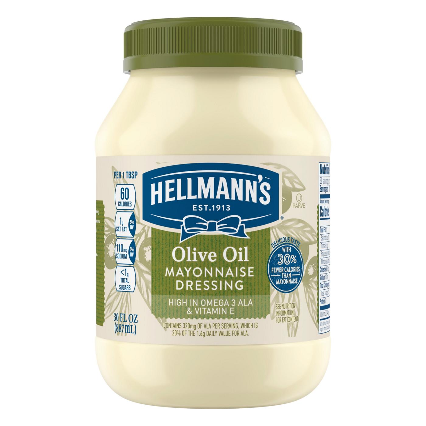 Hellmann's Mayonnaise Dressing with Olive Oil; image 1 of 9