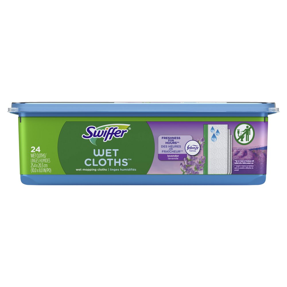 Swiffer Sweeper Wet Mopping Pad Multi Surface Refills for Floor Mop,  Lavender & Vanilla