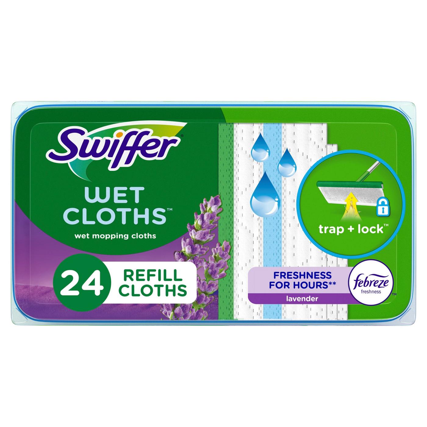 Swiffer Sweeper Lavender & Vanilla Wet Mopping Cloths Shop Mops at HEB