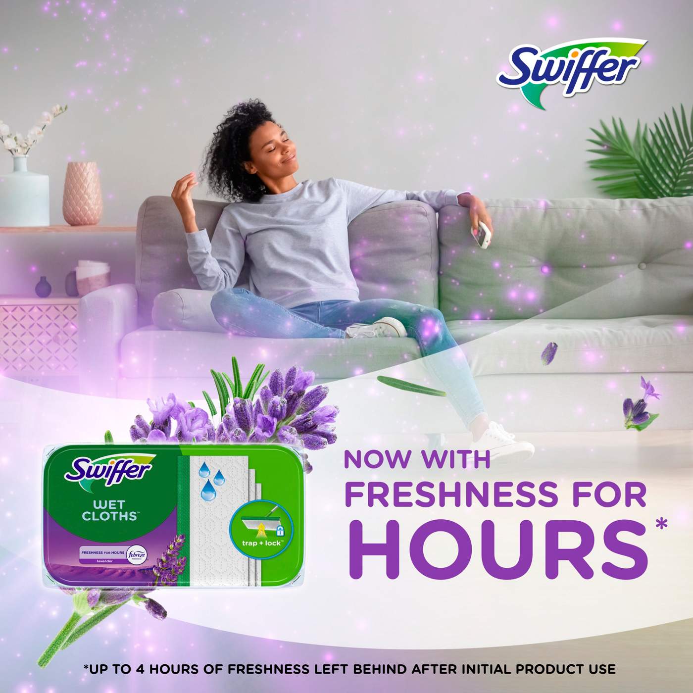 Swiffer Sweeper Lavender & Vanilla Wet Mopping Cloths; image 2 of 10