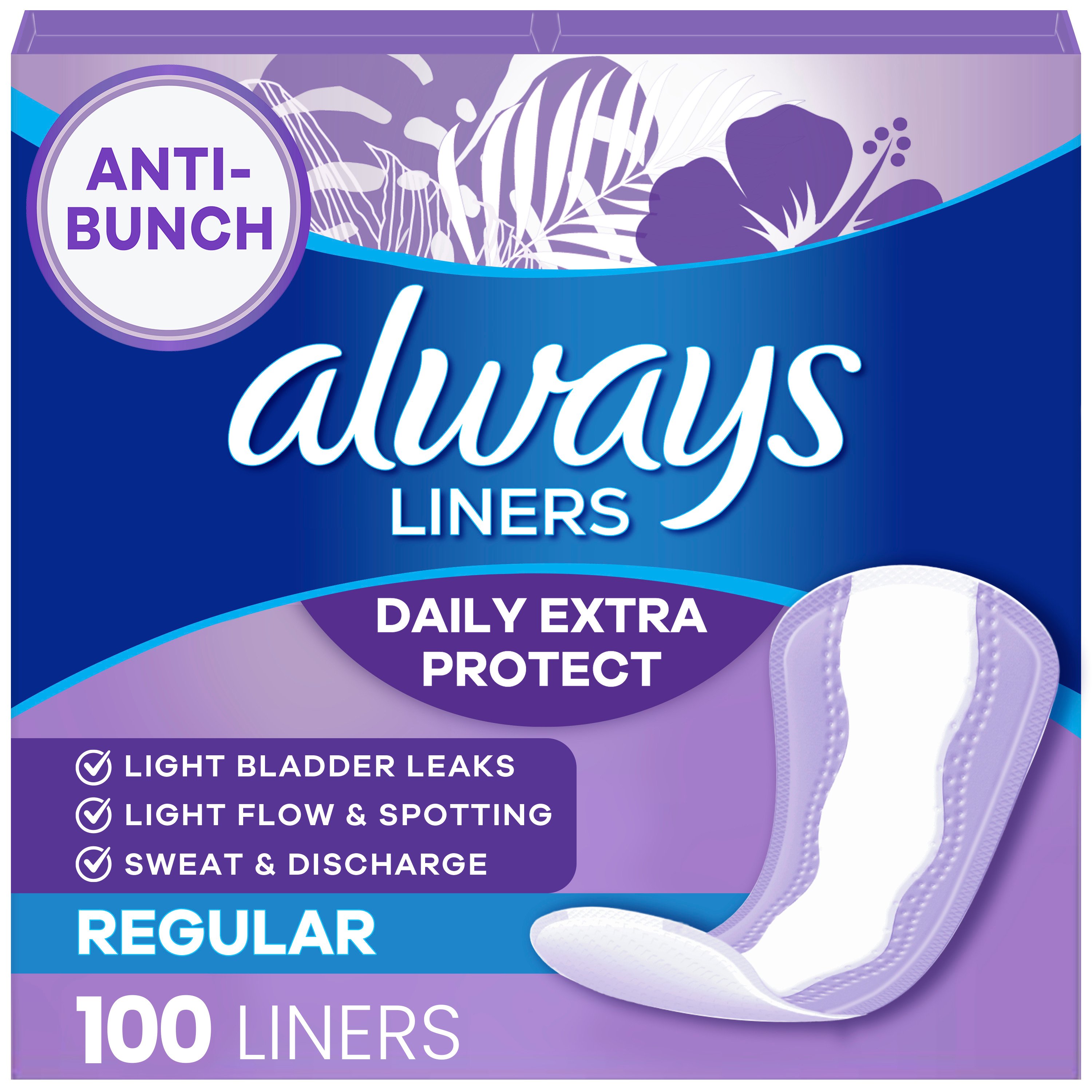Always Xtra Protection Daily Liners Regular Shop Pads & Liners at HEB