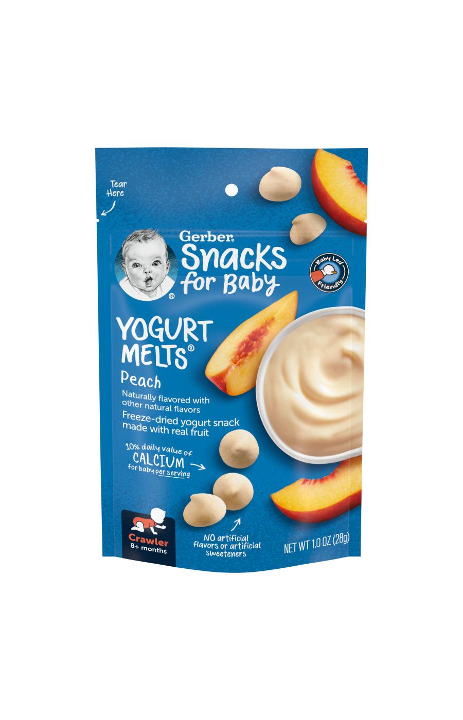 Gerber Snacks for Baby Yogurt Melts - Peach; image 1 of 8