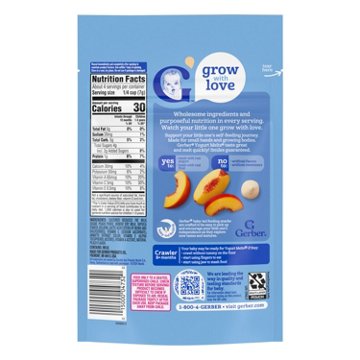 Gerber Snacks for Baby Yogurt Melts - Peach, 1 oz