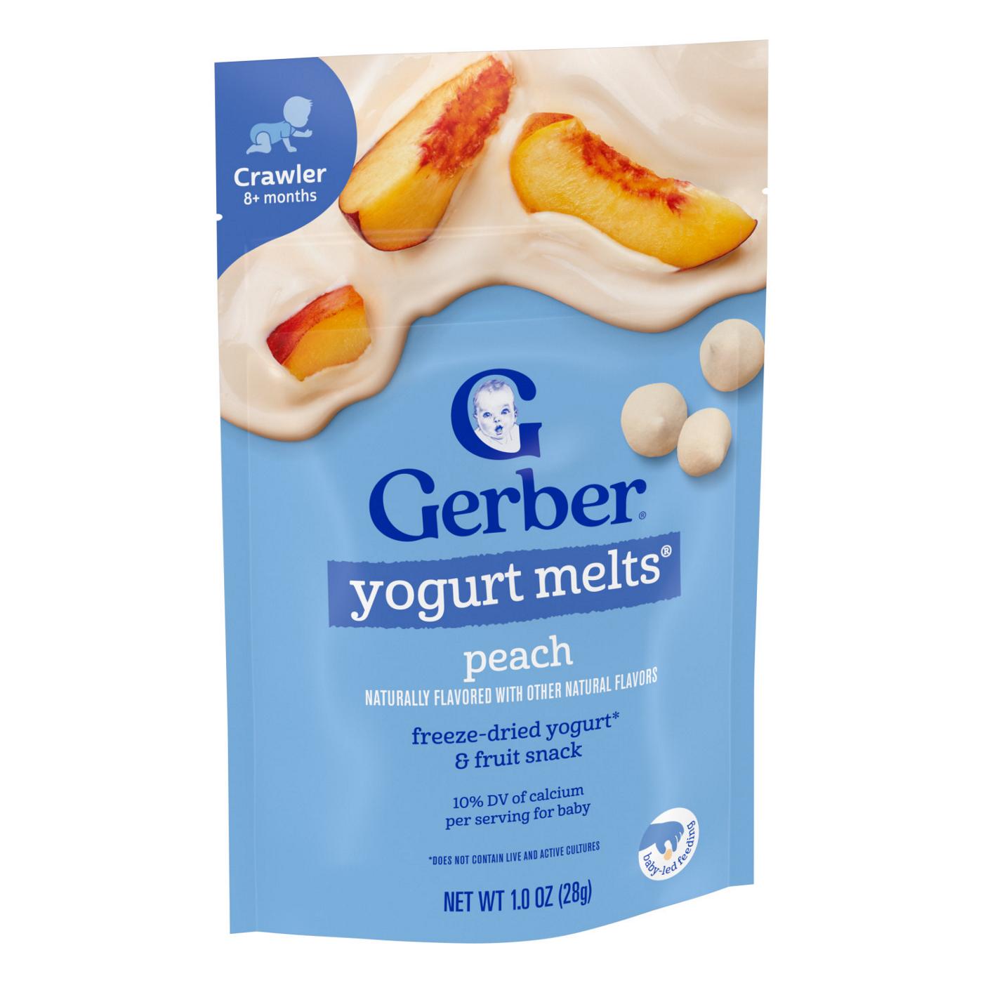 Gerber Snacks for Baby Yogurt Melts - Peach; image 7 of 8