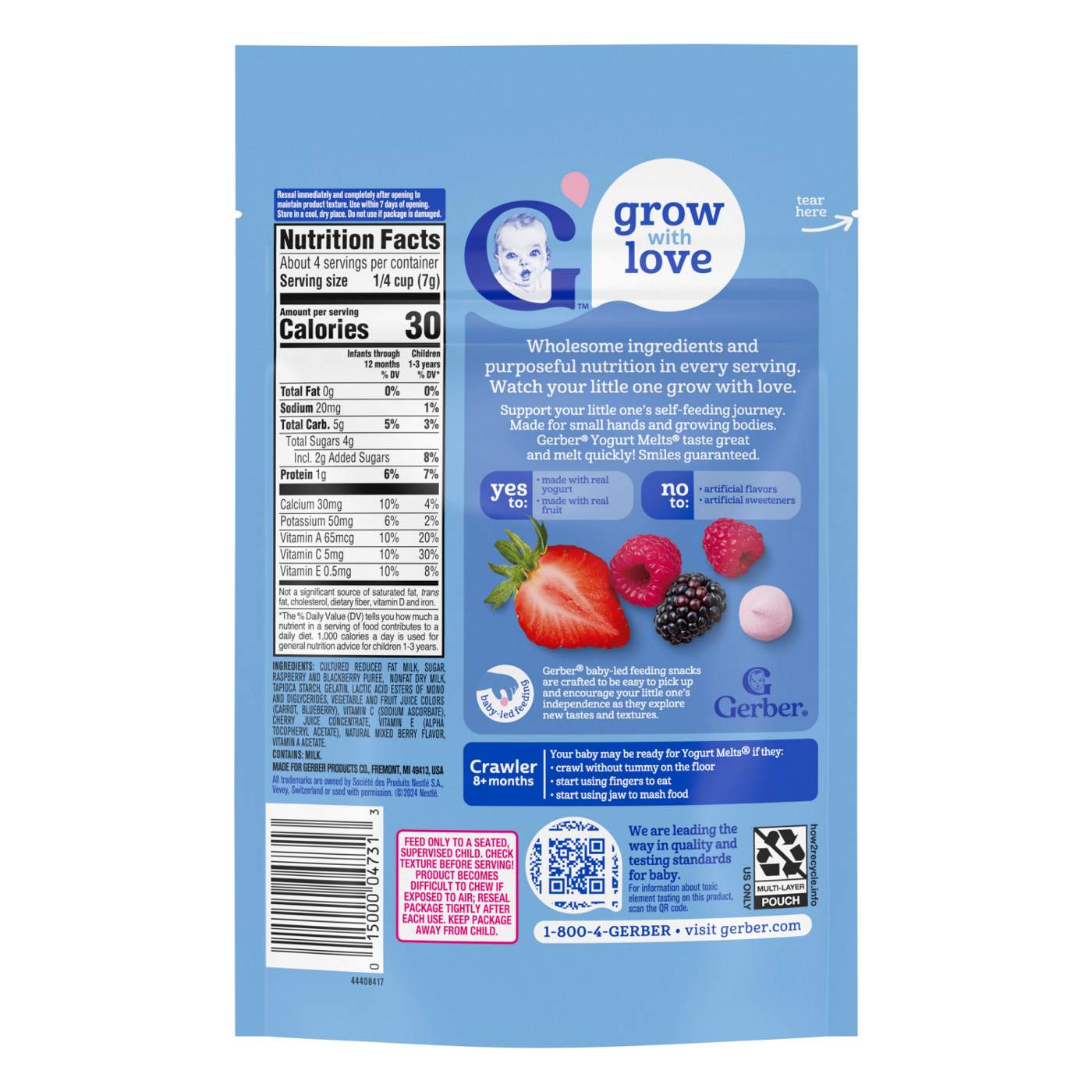 Gerber Snacks for Baby Yogurt Melts - Mixed Berries; image 2 of 8