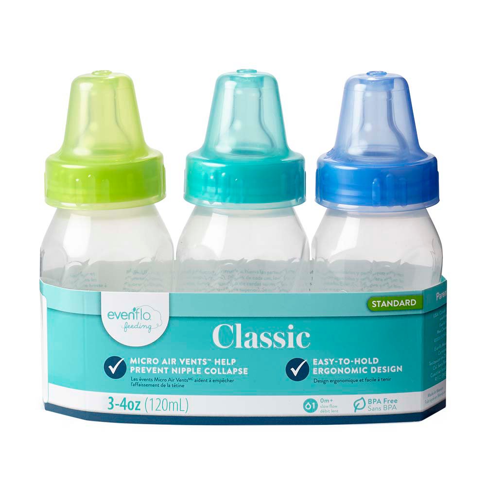 Evenflo Classic Slow Flow (03 Months) 4 oz Bottles Shop Bottles at HEB