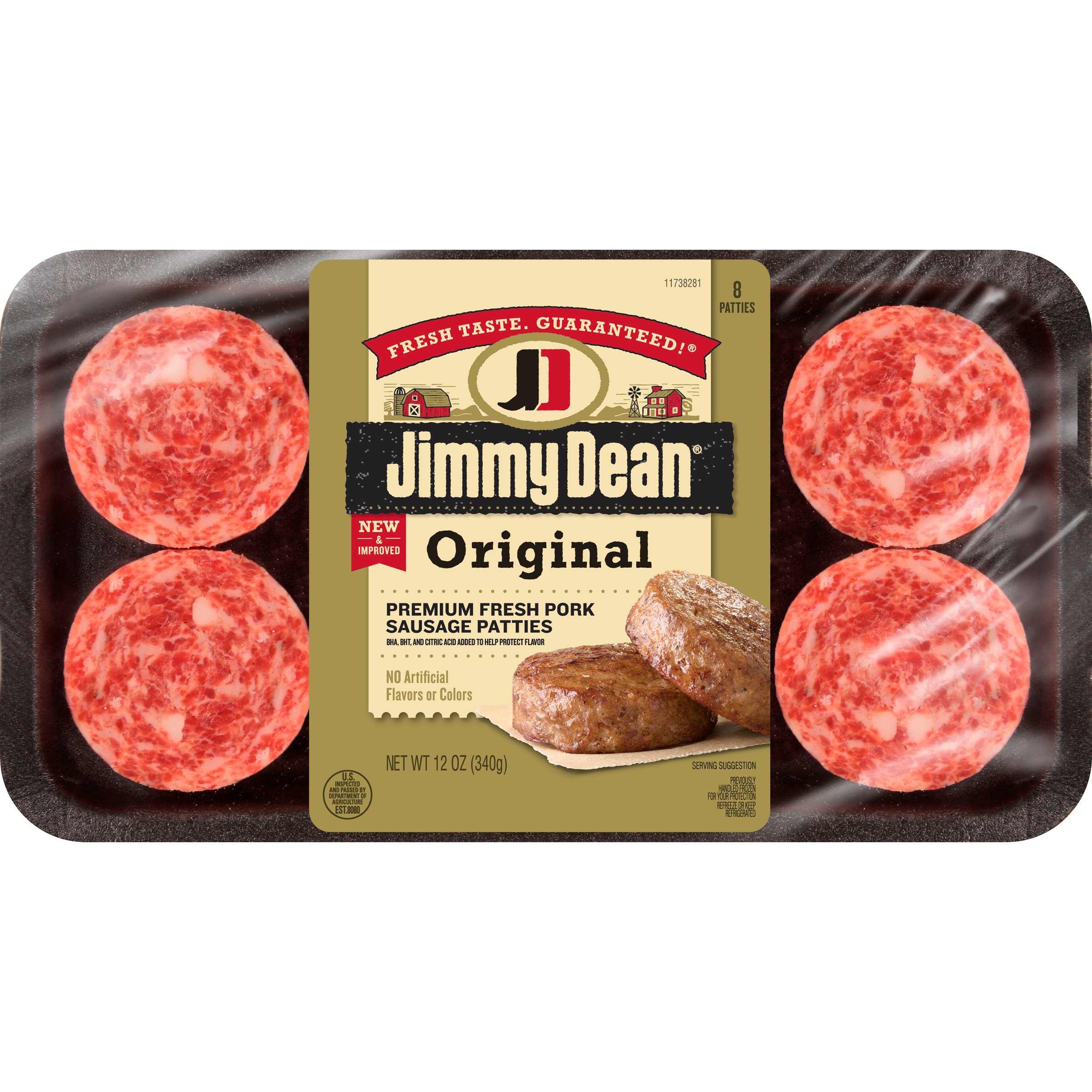 Jimmy Dean Premium All Natural Pork Sausage Patties Shop Sausage At H E B 8169