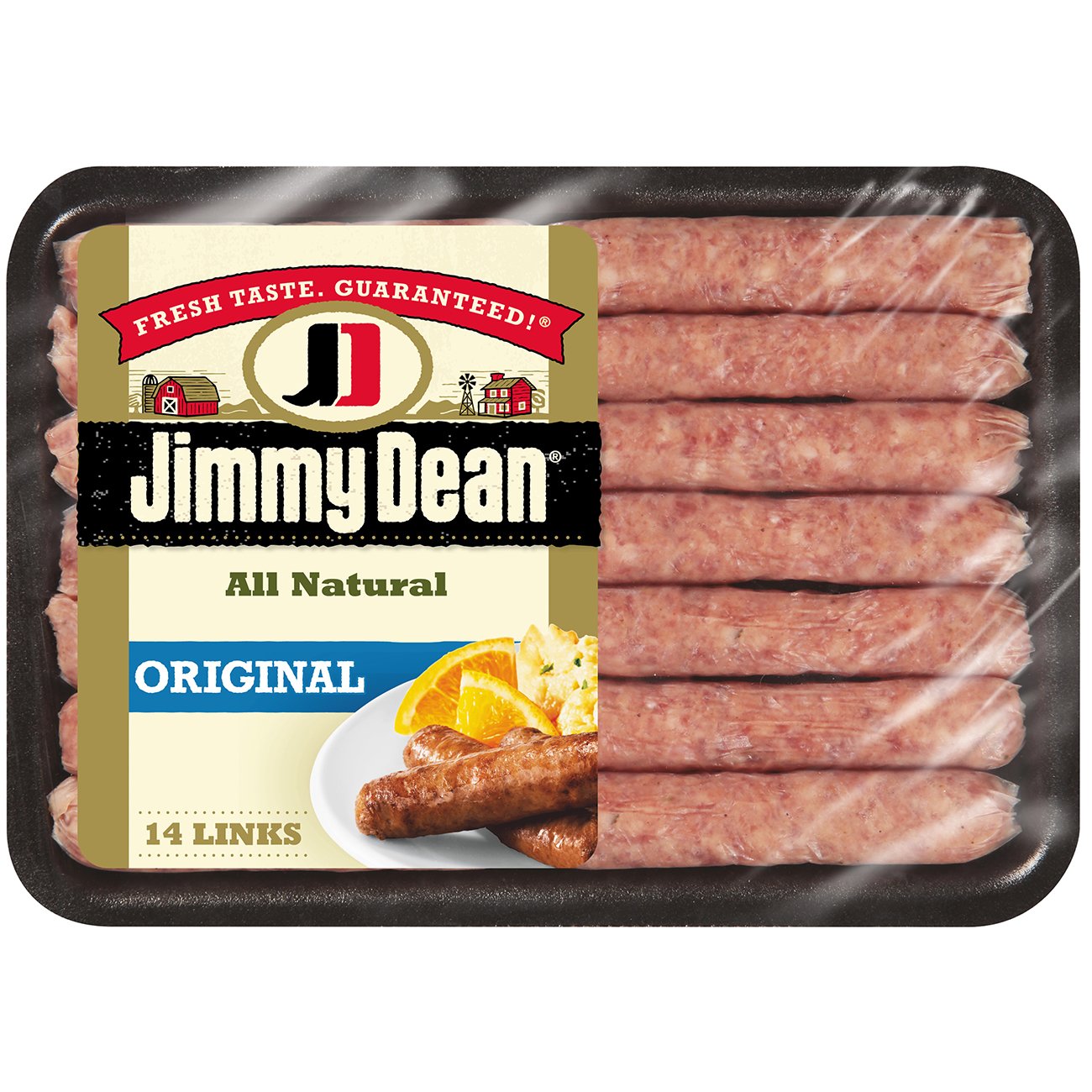 Jimmy Dean Premium All Natural Pork Breakfast Sausage Links Original 14 Ct Shop Sausage At 4892