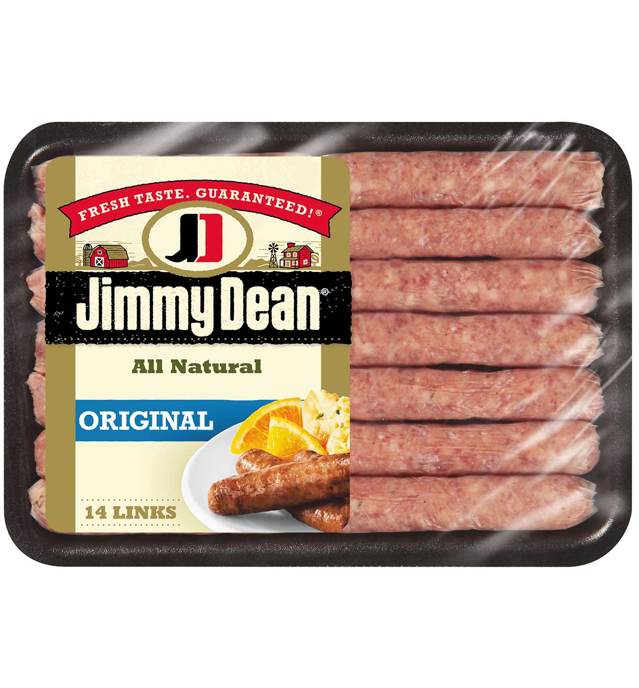 Jimmy Dean Premium All Natural Pork Breakfast Sausage Links - Original, 14 ct; image 1 of 2