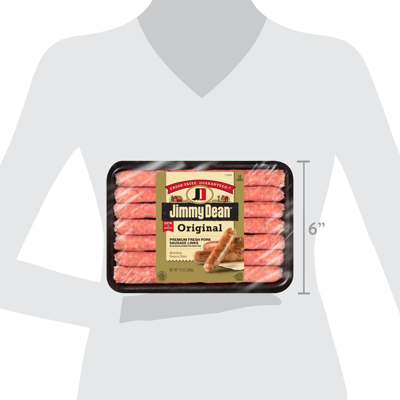 Jimmy Dean Premium All Natural Pork Breakfast Sausage Links - Original, 14 ct; image 3 of 9