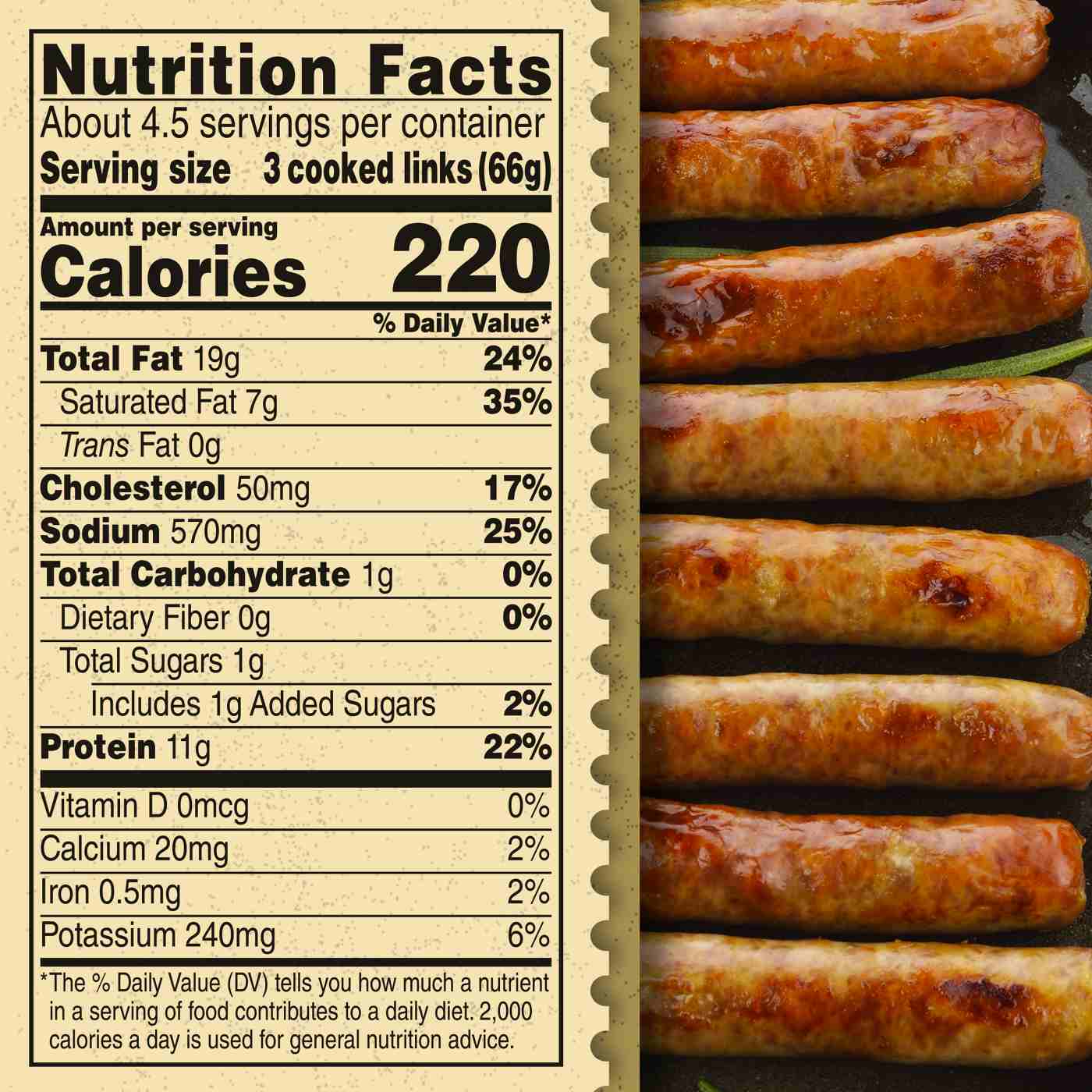 Jimmy Dean Premium All Natural Pork Breakfast Sausage Links - Original, 14 ct; image 4 of 9