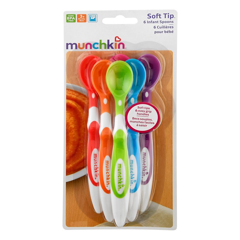 Munchkin Soft-Tip 3M+ Infant Spoons - Shop Dishes & Utensils at H-E-B