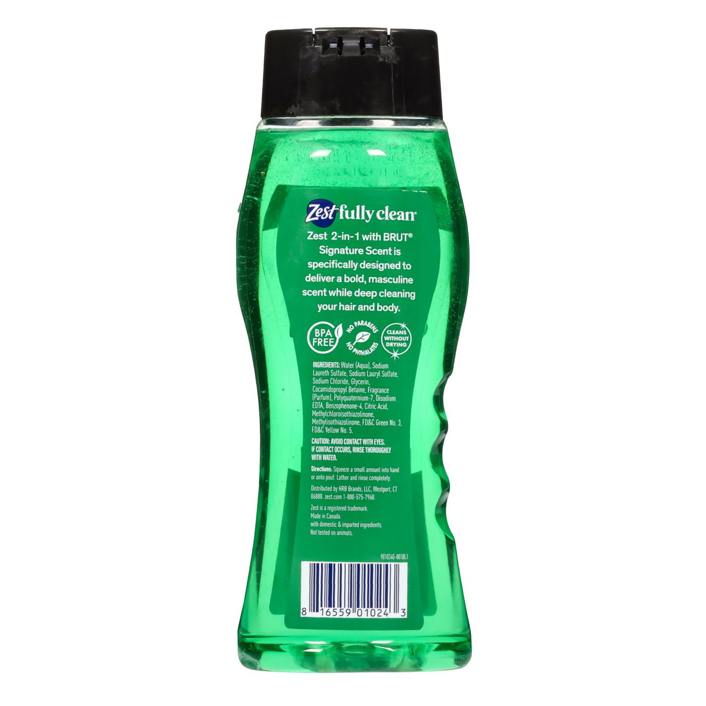 Zest For Men 2-in-1 Hair + Body Body Wash; image 2 of 3