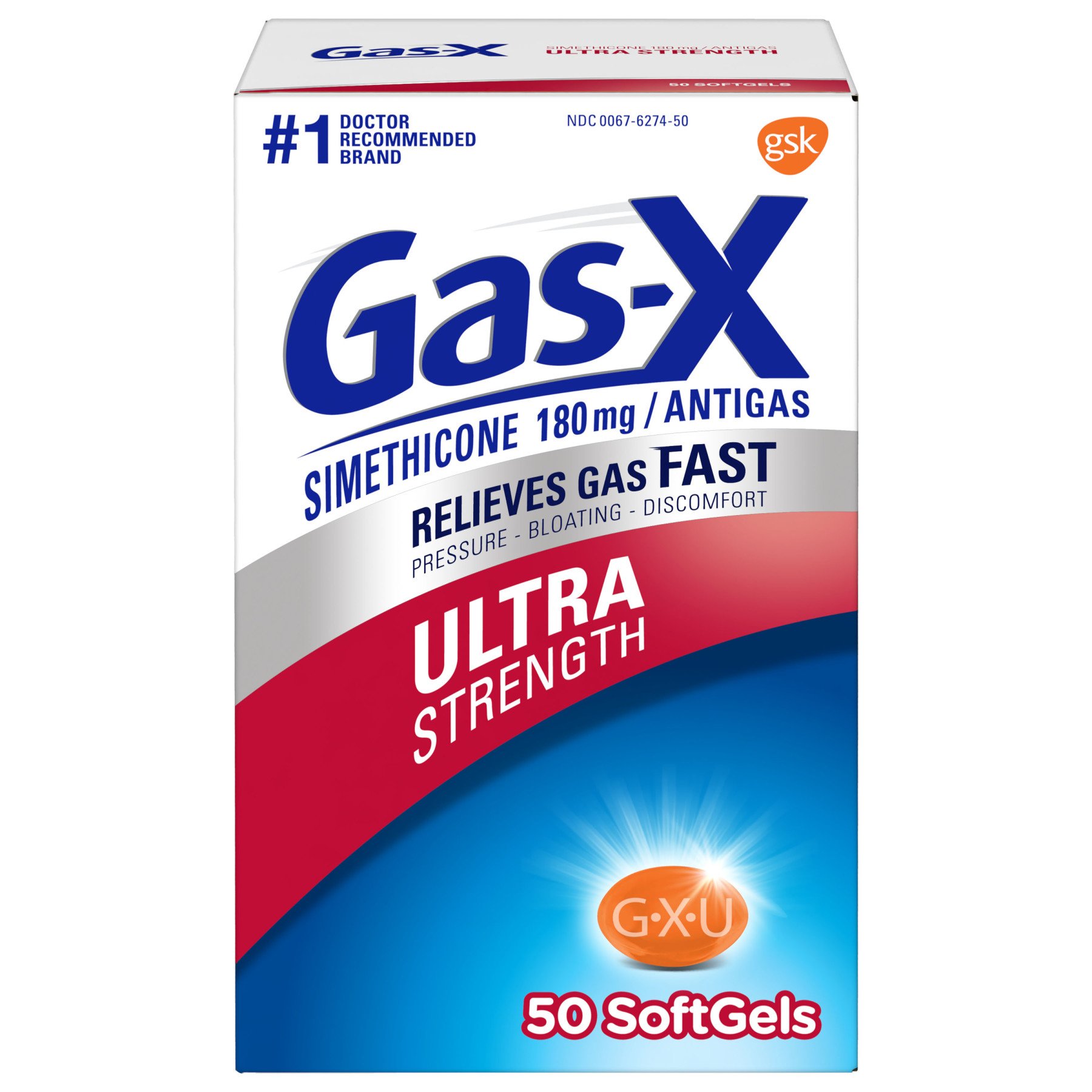 Gas X Ultra Strength 180 mg Softgels Shop Digestion & Nausea at HEB