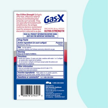 Gas-x Gas-X Ultra Strength Bloating Relief Gas Relief Softgels, 50 ct