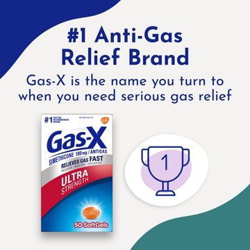 Gas-x Gas-X Ultra Strength Bloating Relief Gas Relief Softgels, 50 ct