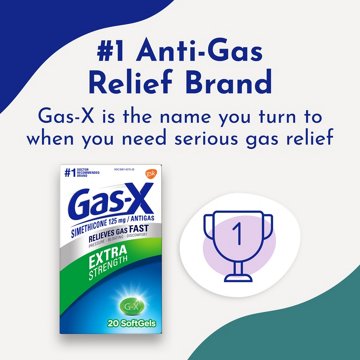 Gas-x Extra Strength Gas Relief Softgels with Simethicone 125 mg