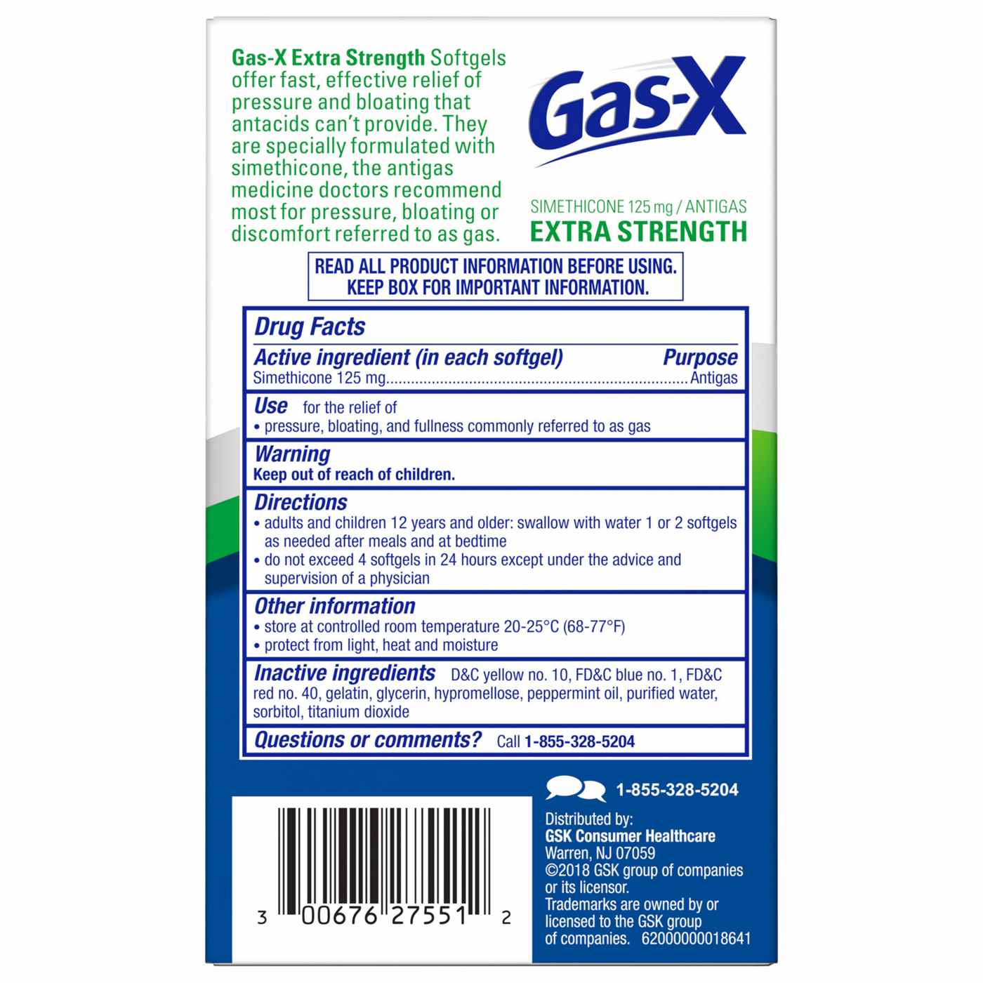 Gas-X Extra Strength 125 mg Softgels; image 4 of 6