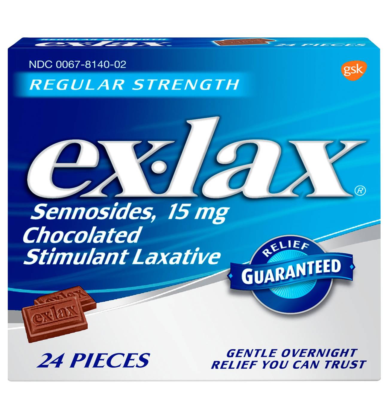 ex-lax Regular Strength Stimulant Laxative Chocolated Pieces; image 1 of 2
