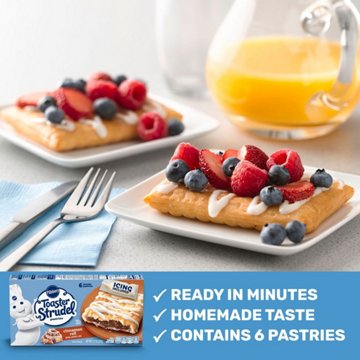 Pillsbury Toaster Strudel Frozen Pastries - Cinnamon Roll, 6 ct