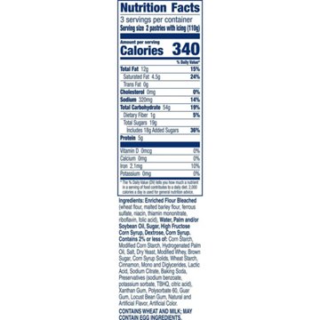 Pillsbury Toaster Strudel Frozen Pastries - Cinnamon Roll, 6 ct