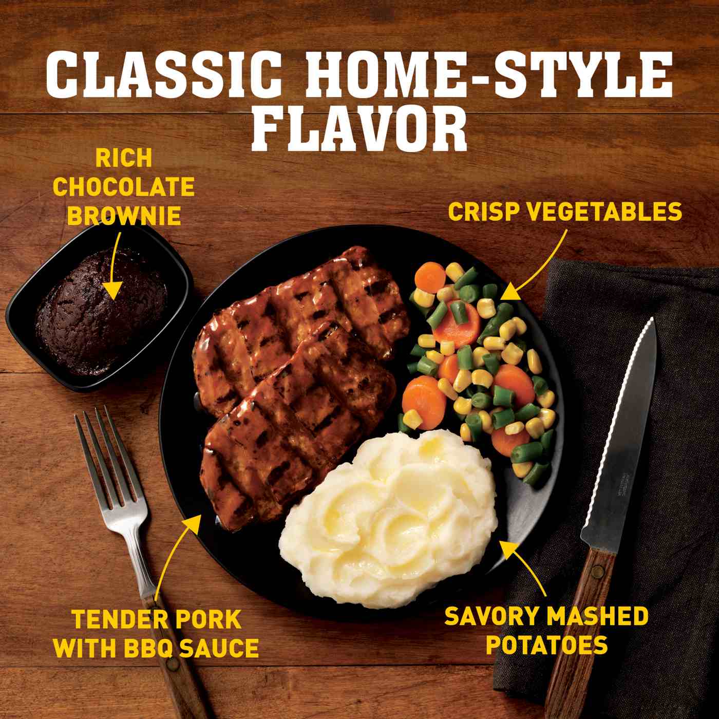 Hungry-Man Boneless Pork Patties Frozen Meal; image 2 of 7