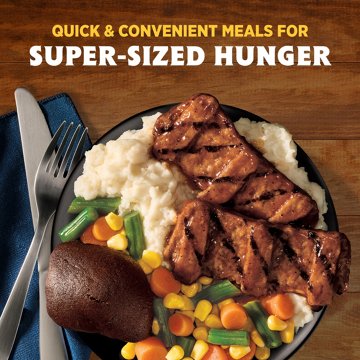 Hungry-Man Boneless Rib Shaped Pork Patties Frozen Meal