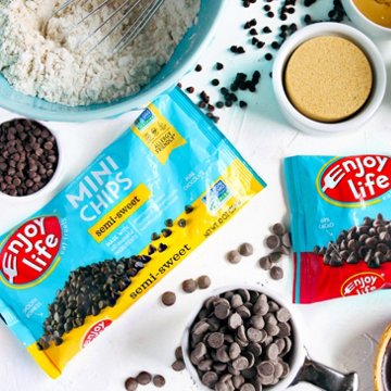 Enjoy Life Gluten Free Allergy Friendly Semi Sweet Vegan Chocolate Mini Chips, 9 oz