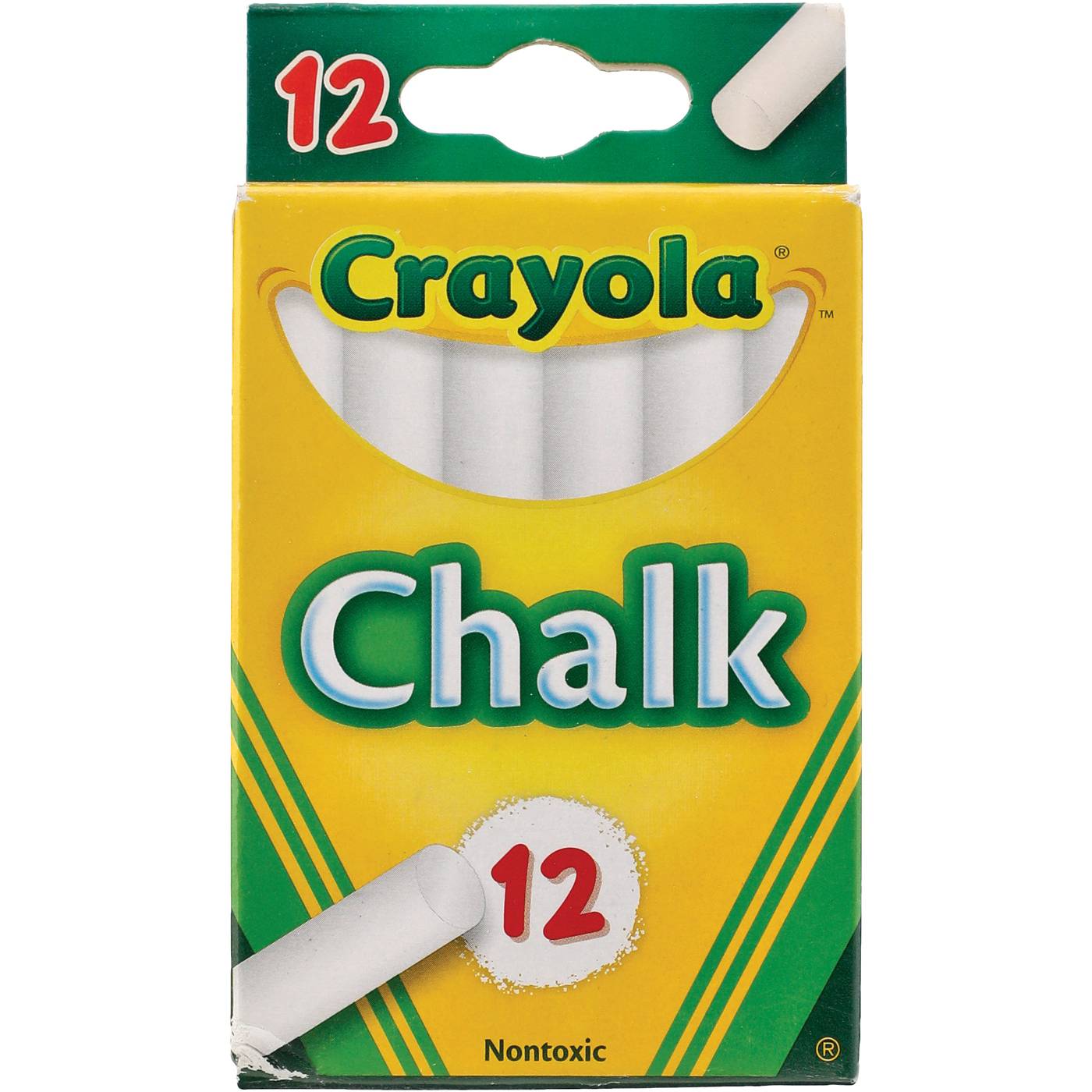 Large White Crayons - 12 Count