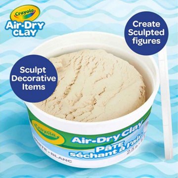 Crayola Air-Dry Clay - White, 2.5 lb