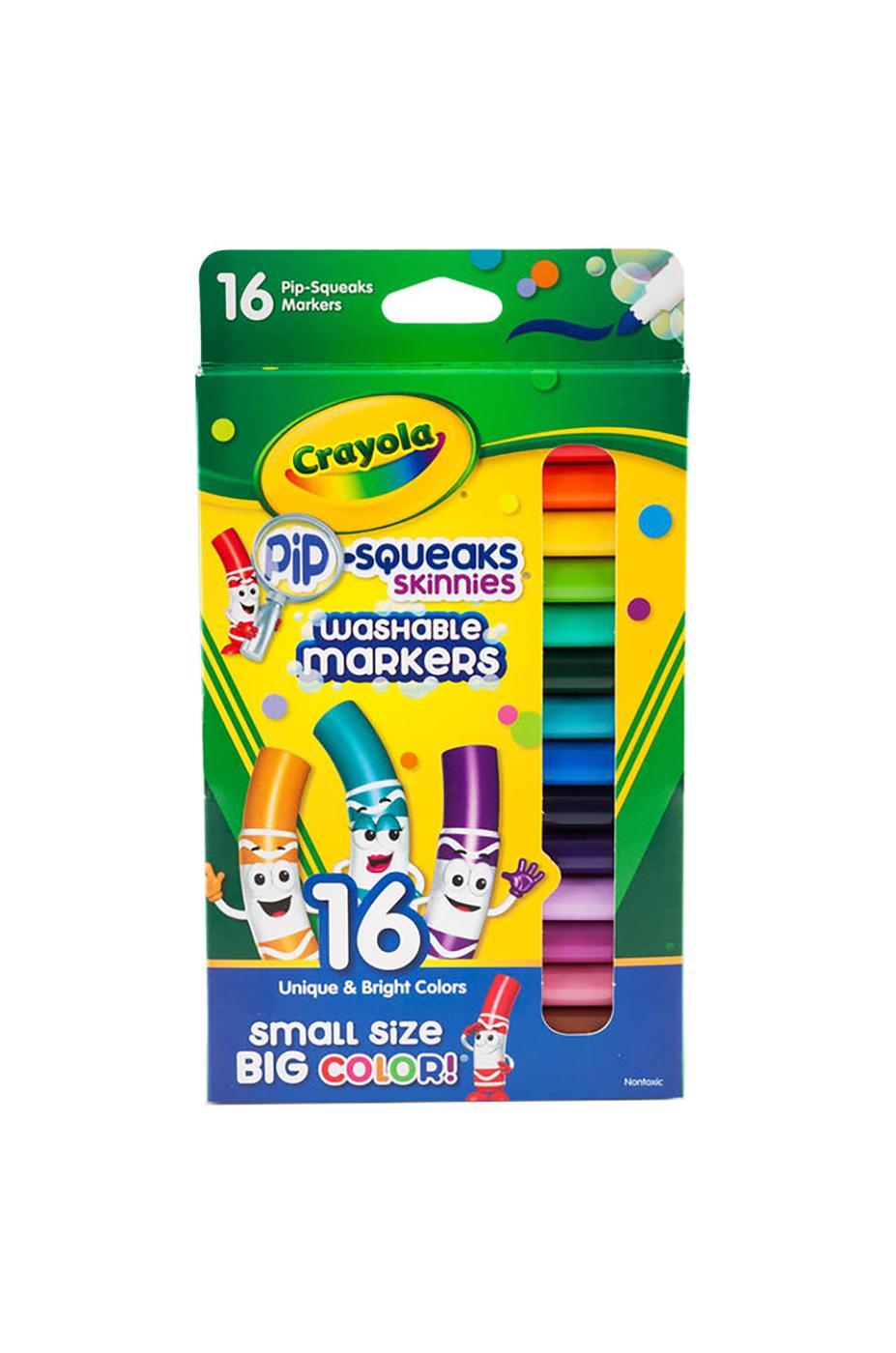 Washable Mini Markers Crayola Childrens Pip-squeaks 