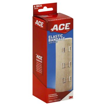 Ace 6 Inch Elastic Bandage with Clips, EACH
