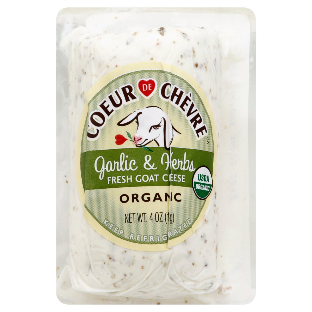 Coeur De Chevre Organic Garlic Herb Fresh Goat Cheese Shop Cheese at
