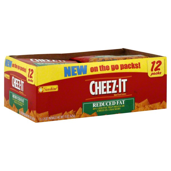Sunshine Cheez-It Crackers - 3 Pound Bulk Box (Two 24 Oz Bags Inside)