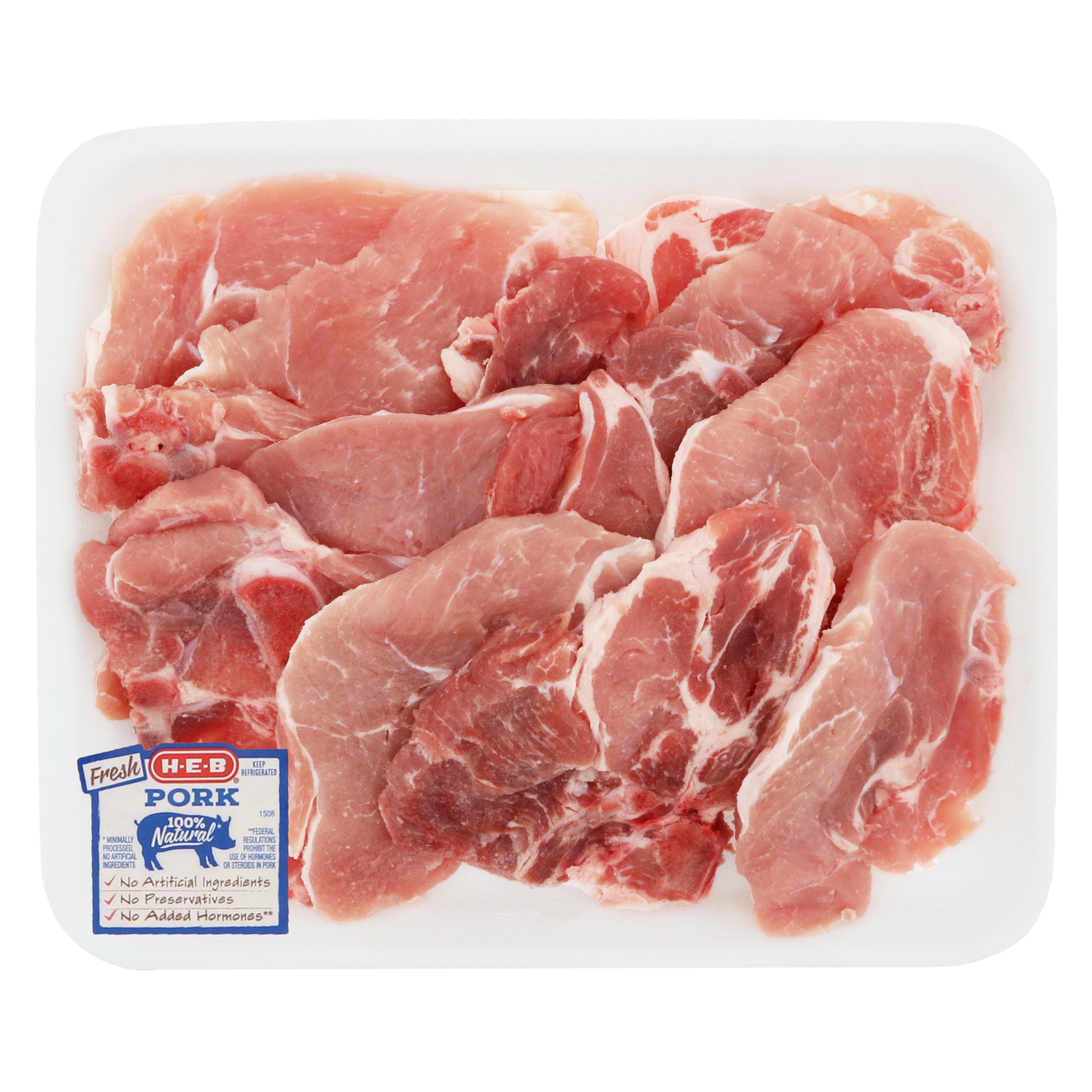 HEB Pork Loin End Cuts BoneIn Value Pack Shop Meat at HEB