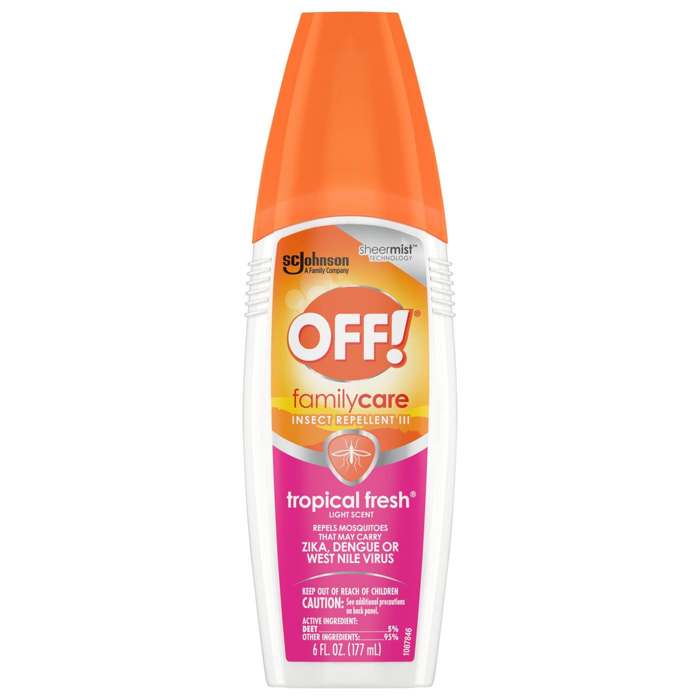 Off! FamilyCare Tropical Fresh Scent Insect Repellent III; image 1 of 2