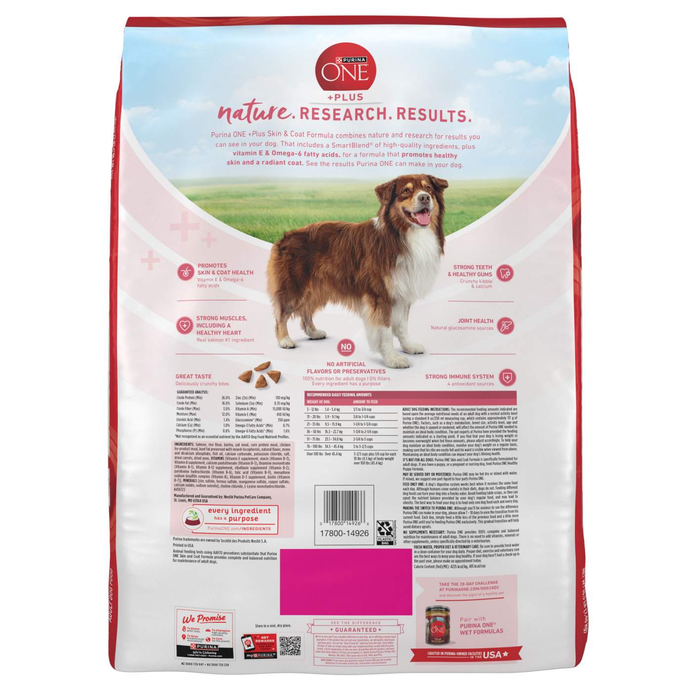 Purina ONE Natural Sensitive Stomach Dry Dog Food +Plus Skin & Coat Formula; image 6 of 9