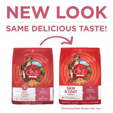 Purina ONE Natural Sensitive Stomach Dry Dog Food +Plus Skin & Coat Formula, 16.5 lb