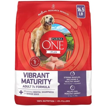 Purina ONE High Protein Dry Senior Dog Food Plus Vibrant Maturity Adult 7 Plus Formula