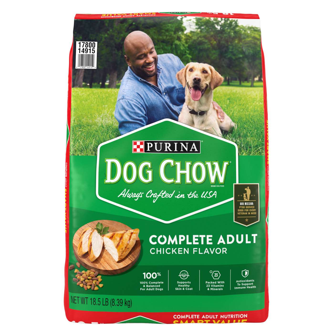 Dog Chow Purina Dog Chow Complete Adult Dry Dog Food Kibble With Chicken Flavor; image 1 of 8