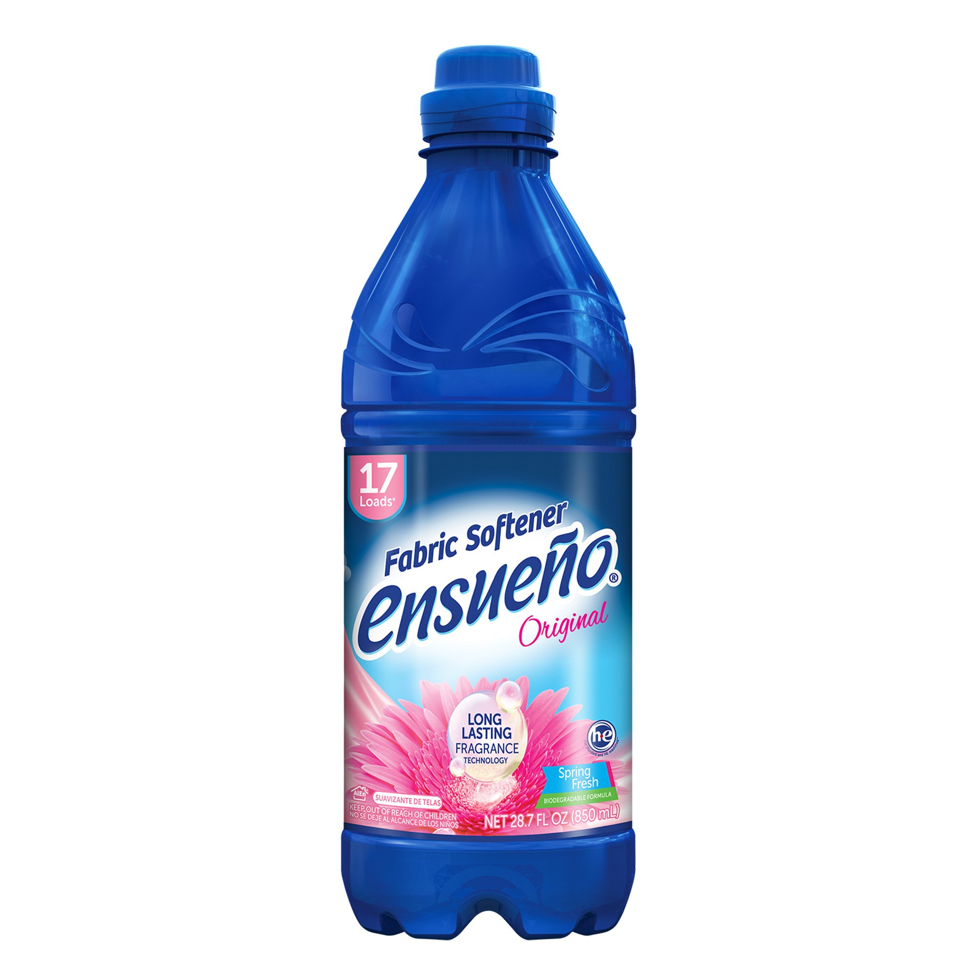 Ensueno Original HE Liquid Fabric Softener, 17 Loads Spring Fresh