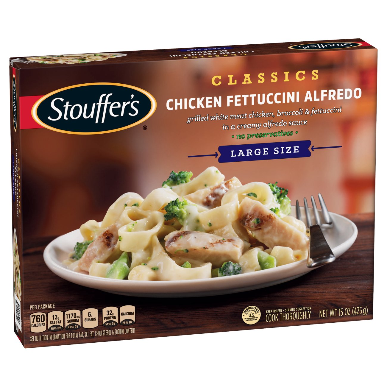 Stouffer's Classics Chicken Fettuccini Alfredo Large Size - Shop ...