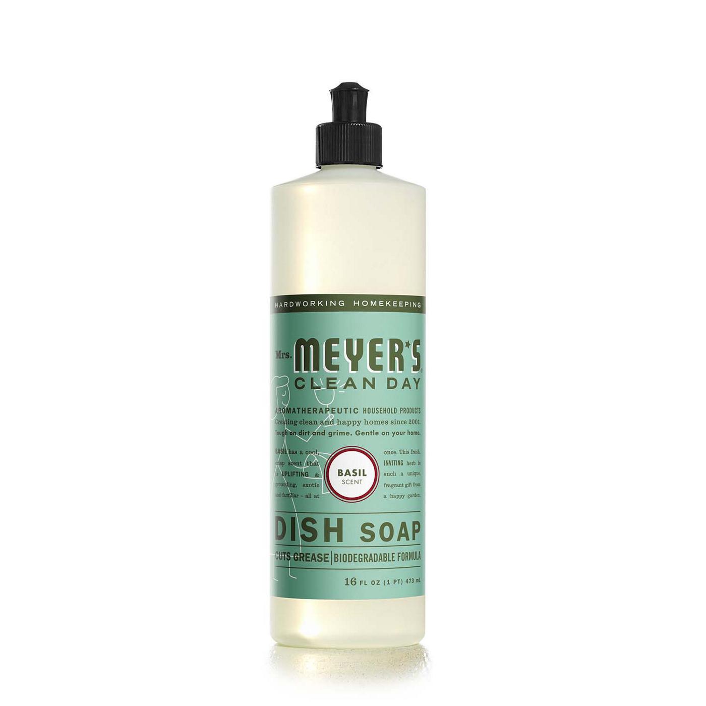 Mrs. Meyer's Clean Day Basil Scent Dish Soap; image 1 of 6