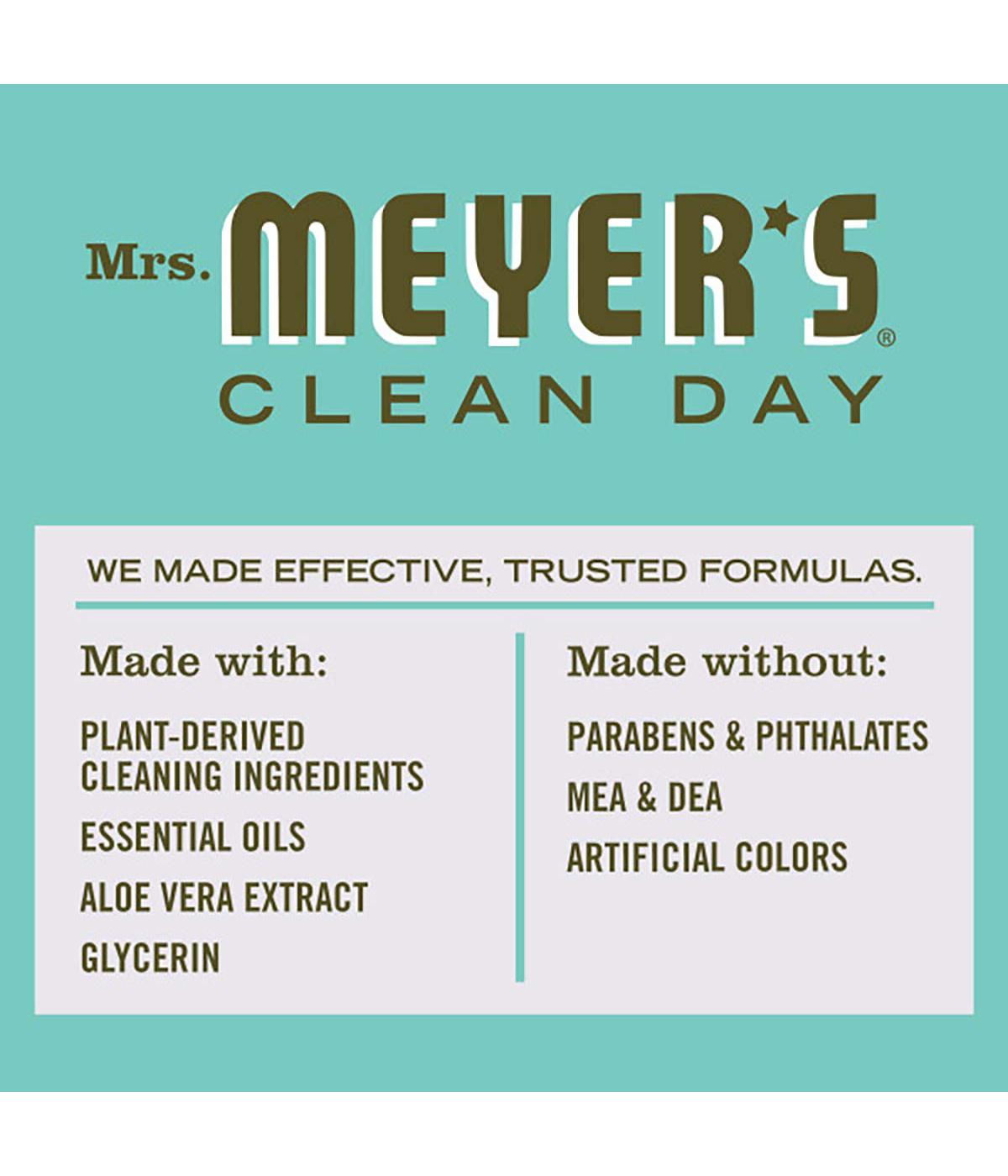 Mrs. Meyer's Clean Day Basil Scent Dish Soap; image 2 of 6