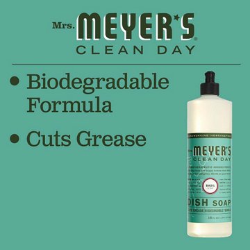 Mrs. Meyer's Clean Day Basil Scent Dish Soap
