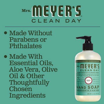 Mrs. Meyer's Clean Day Basil Scent Liquid Hand Soap