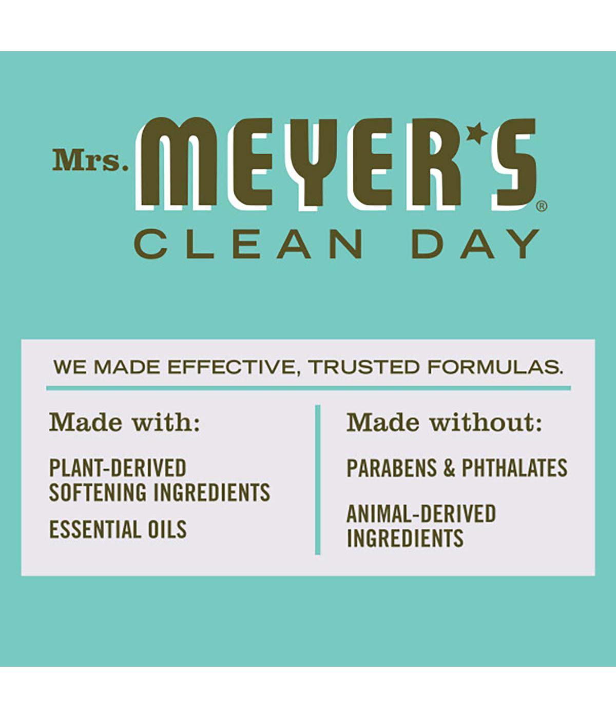 Mrs. Meyer's Clean Day Liquid Fabric Softener, 32 Loads - Basil; image 3 of 6