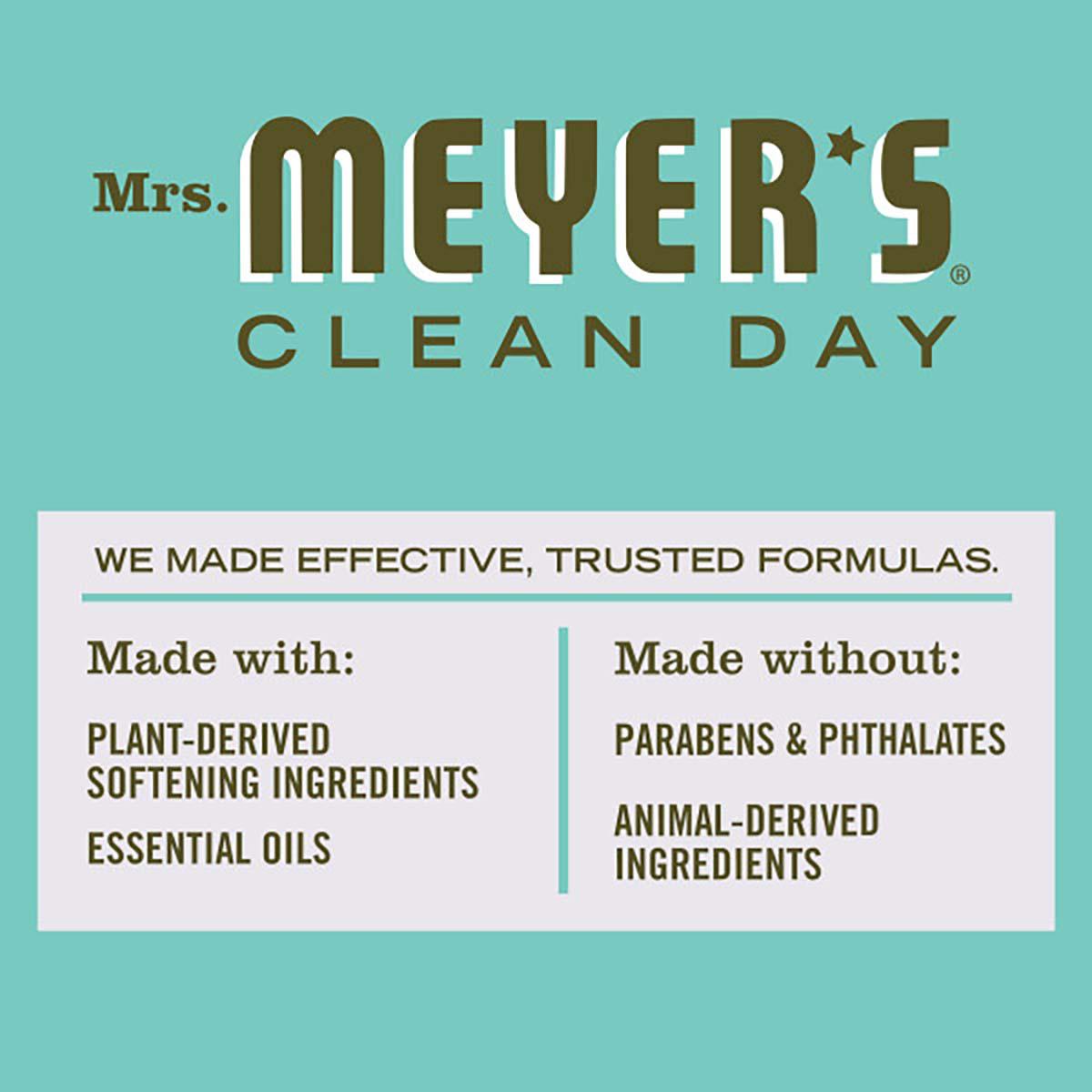Mrs. Meyer's Clean Day Liquid Fabric Softener, 32 Loads - Basil; image 6 of 6