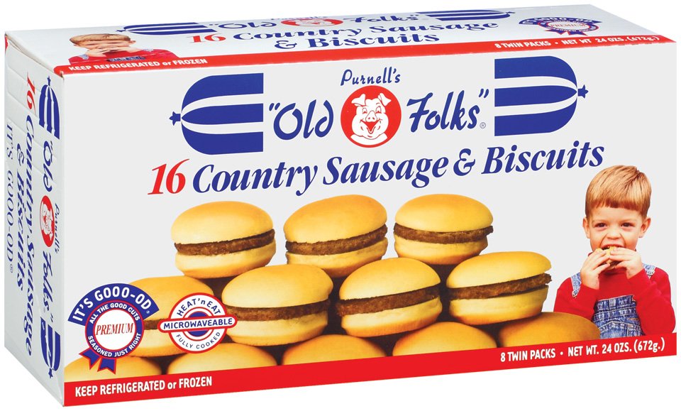 Purnell's Old Folks Country Sausage and Biscuits Shop Sandwiches at HEB