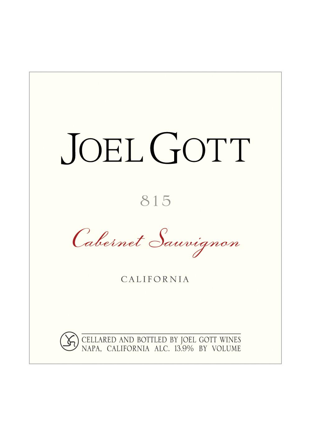 Joel Gott Cabernet Sauvignon California Red Wine; image 2 of 4